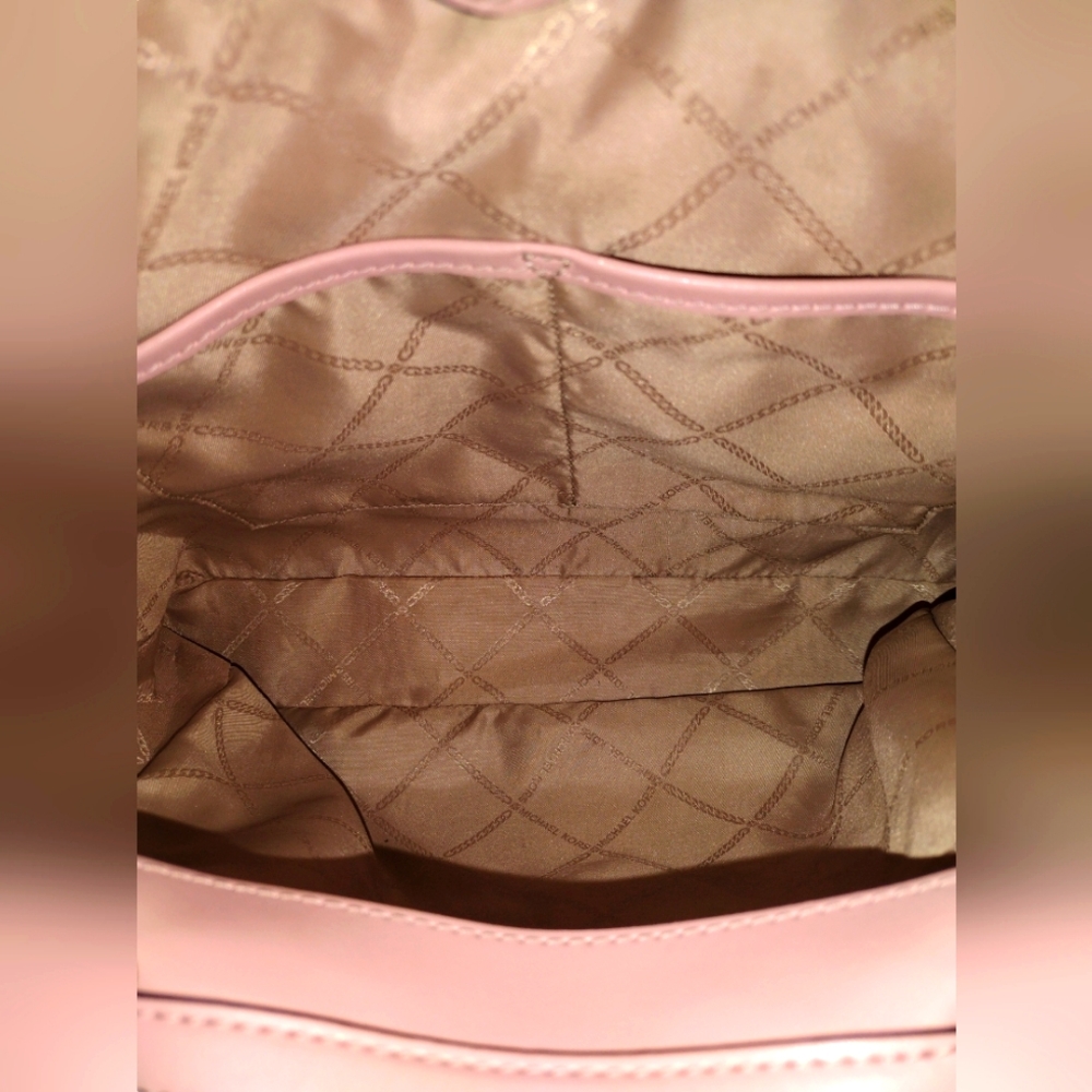 Michael Kors Molly Pink Pebble leather Large Shoulder Tote Bag with dust bag - Picture 8 of 11